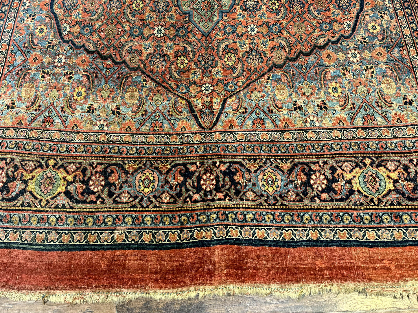 Antique Persian Bijar Rug 7x15 - Nuvé
