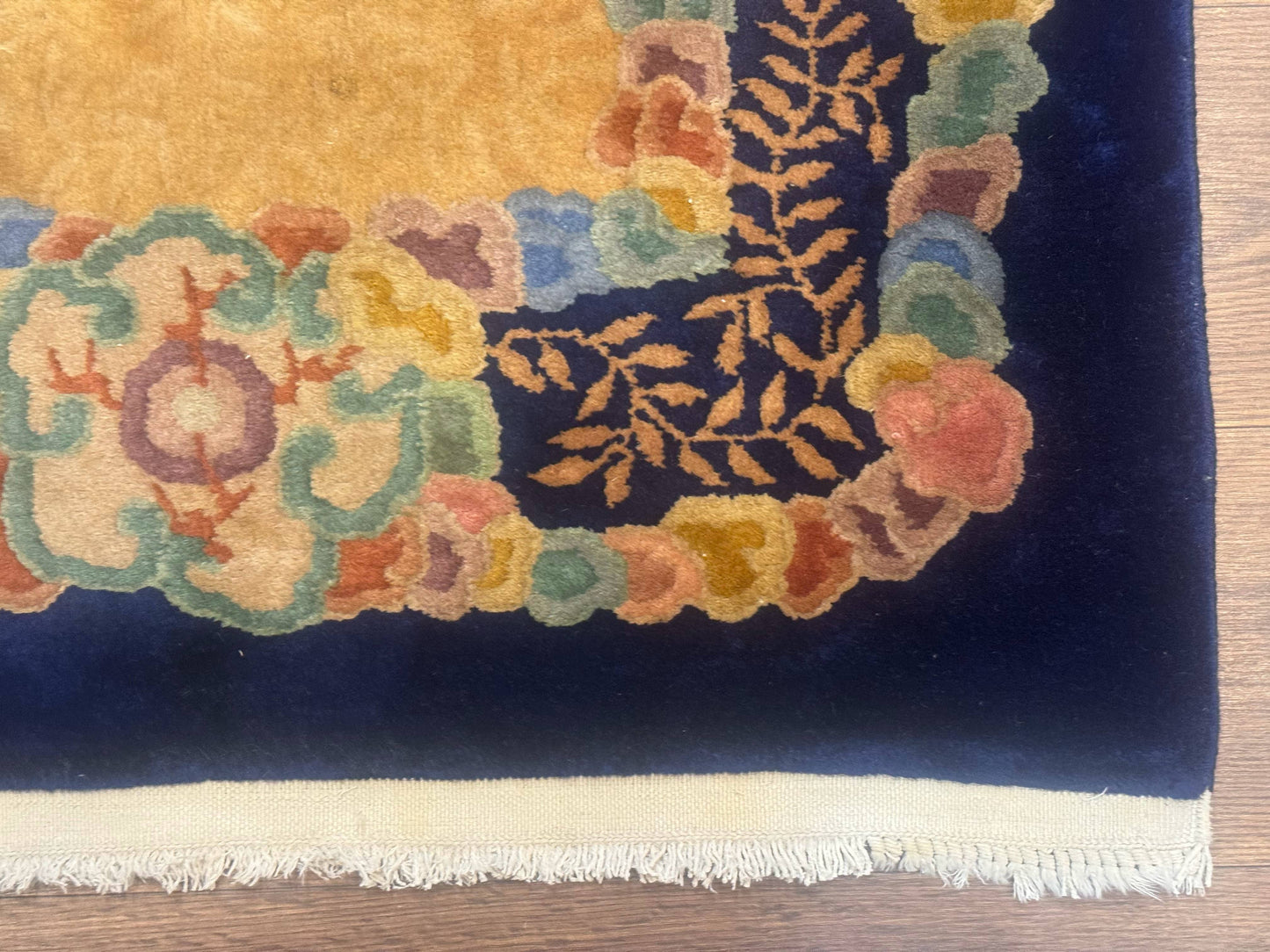 Chinese Wool Rug 3x5, Vintage Carpet, Handmade - Nuvé