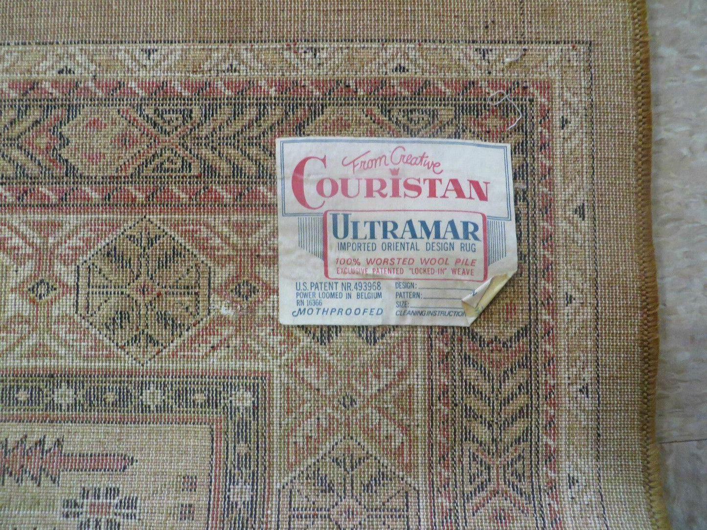 Couristan Rug 10x14, Large Belgium Power Loomed Wool Carpet 10 x 14 ft, Brown Tan Cream Oriental Rug, Living Room Rug, Large Area Rug - Nuvé