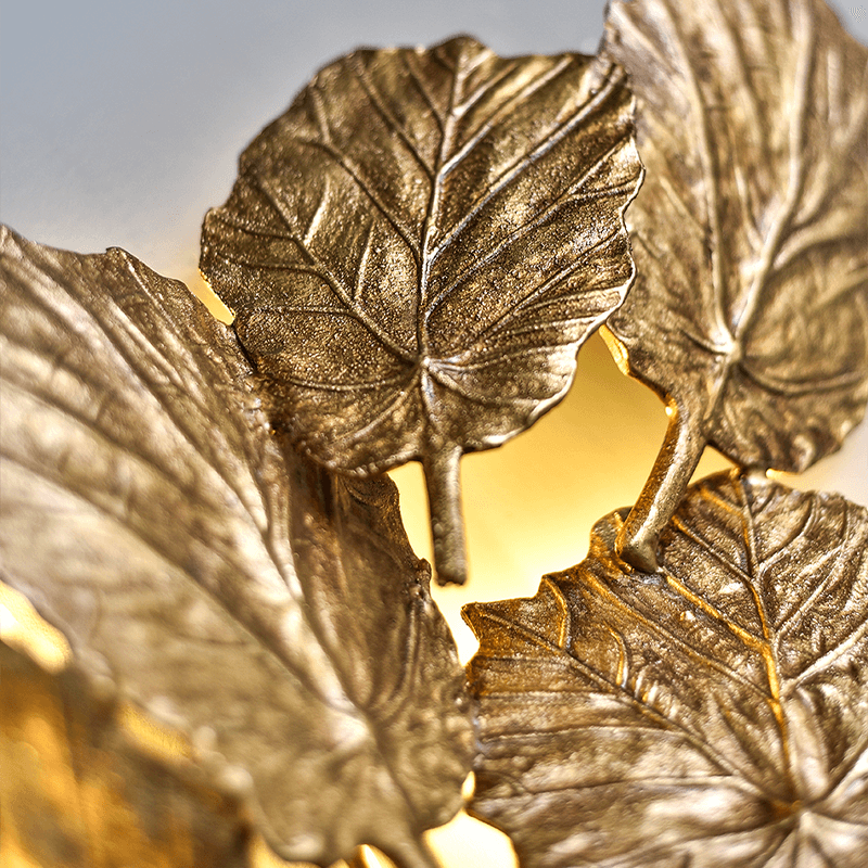 Gold Leaf Handmade Wall Sconce - Nuvé