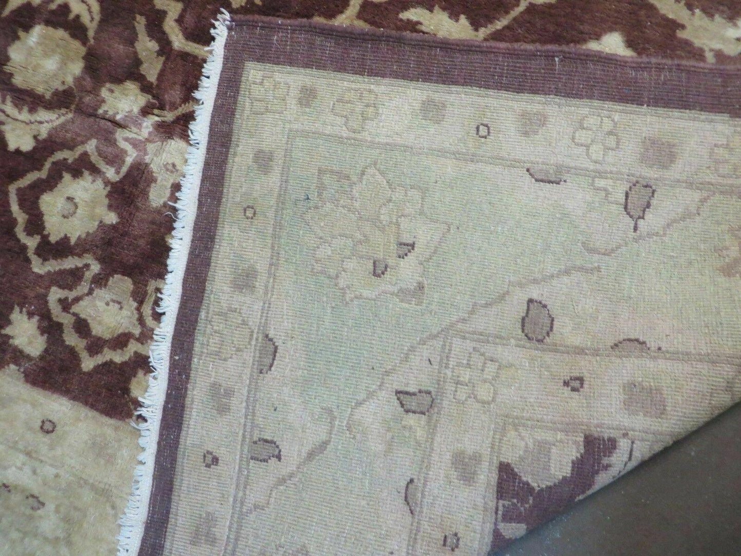 7' X 10' Vintage Fine Handmade Pakistan Peshawar Chobi Floral Wool Rug Vegy Dye - Nuvé