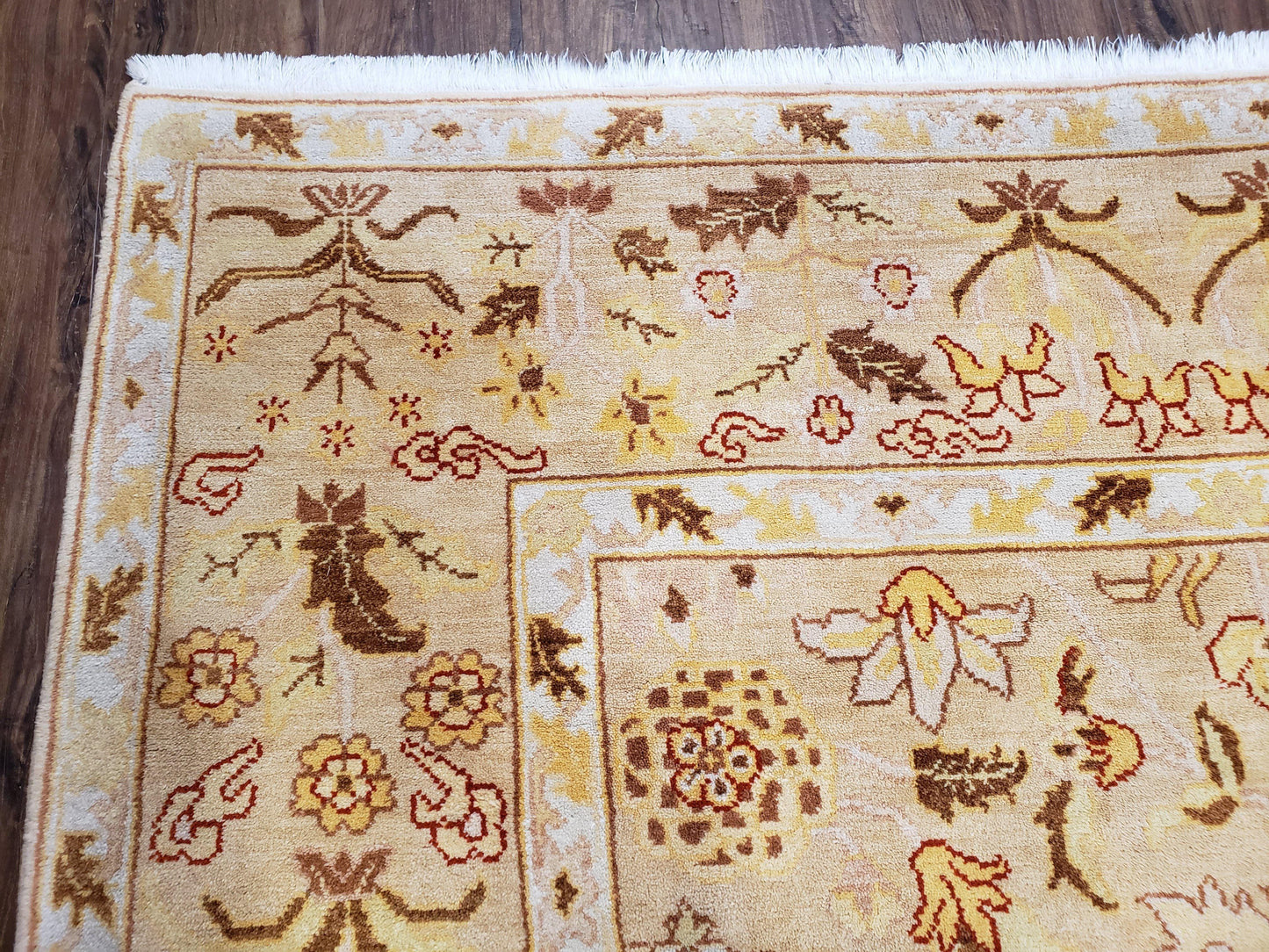 Vintage Turkish Oushak Area Rug 6x9, Wool Hand-Knotted - Nuvé