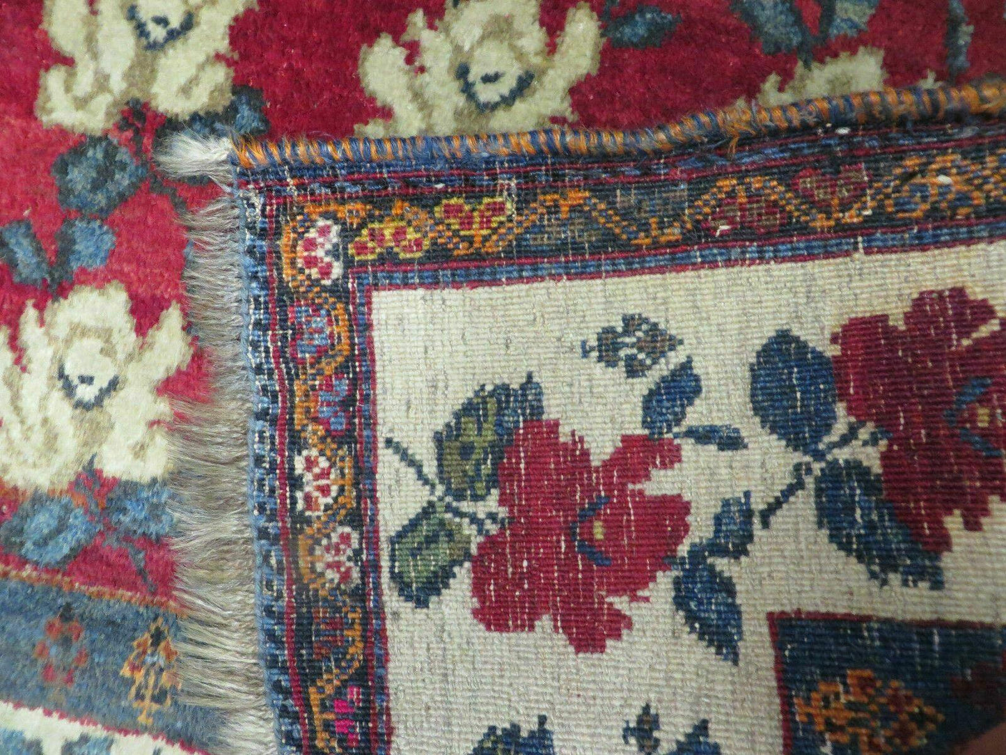 4' X 5' Semi Antique Handmade Fine Turkish Flowers Bouquet Wool Rug Nice - Nuvé