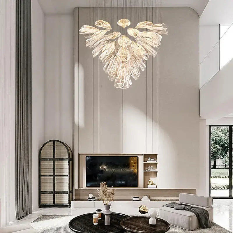 Glass Lotus Chandelier - Nuvé
