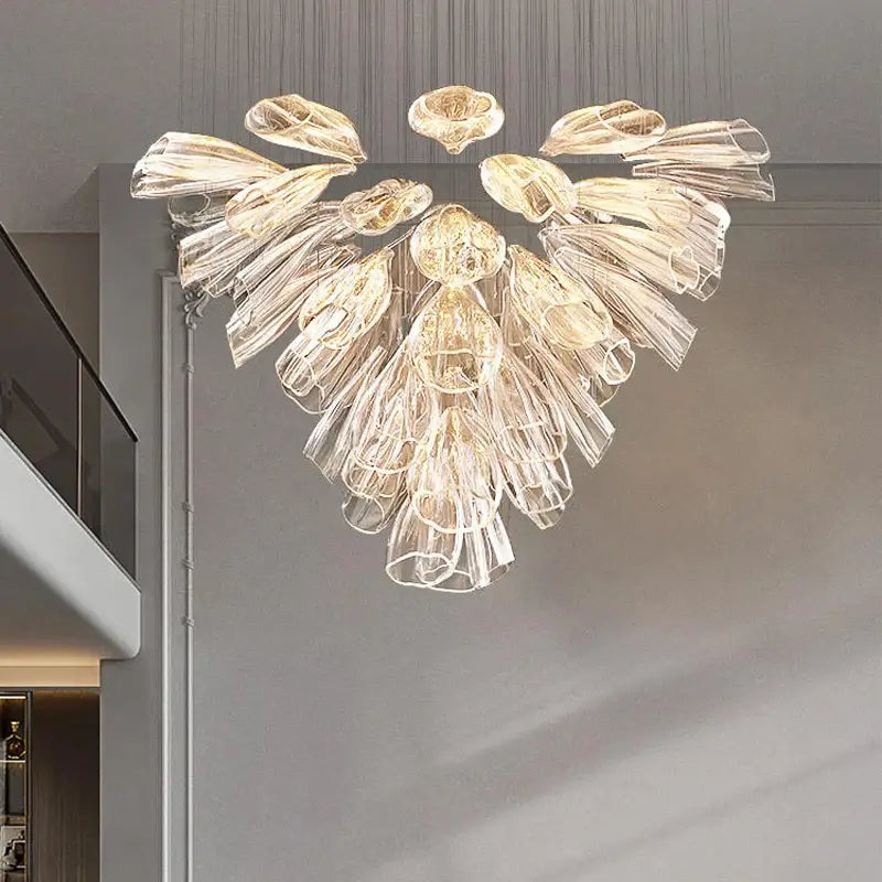 Glass Lotus Chandelier - Nuvé