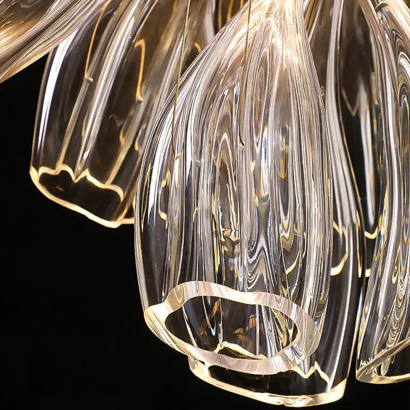 Glass Lotus Chandelier - Nuvé