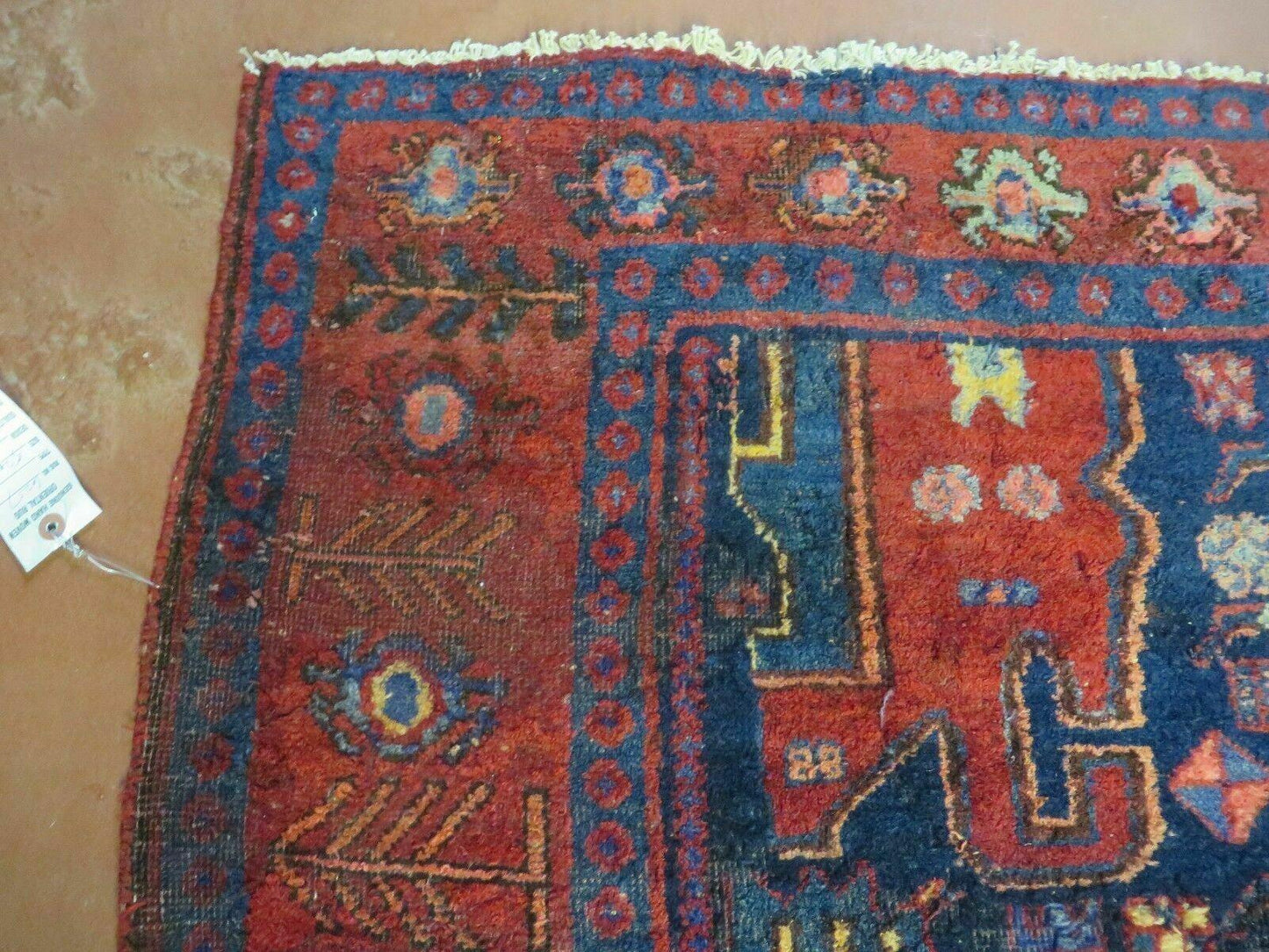 4' X 10' Antique Handmade Turkish Floral Tribal Oriental Wool Rug #627 - Nuvé
