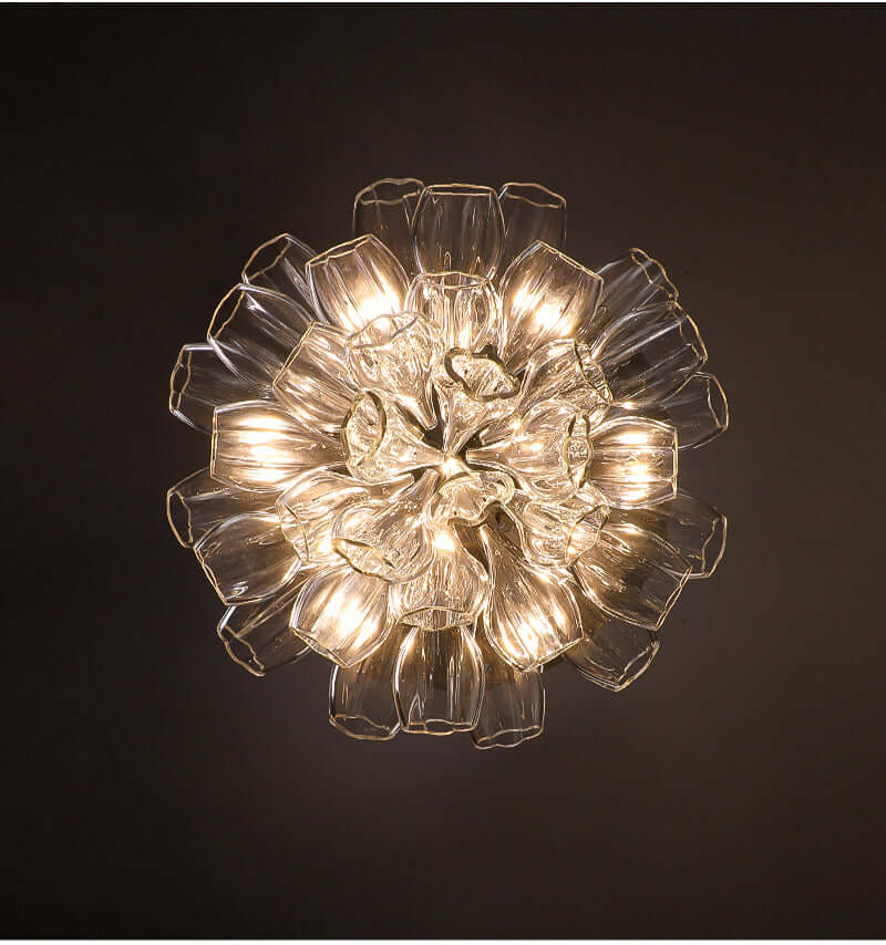Glass Lotus Chandelier - Nuvé