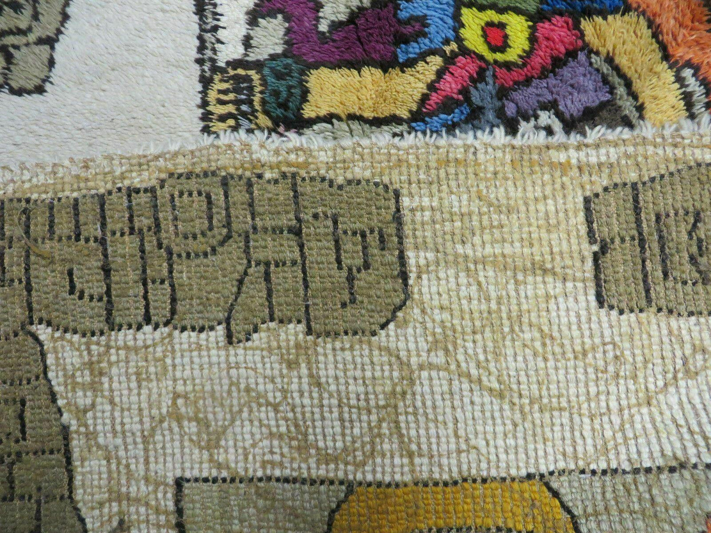 4' X 7' Vintage Handmade Knotted Tribal Nomadic Shag Wool Rug Carpet Prince - Nuvé
