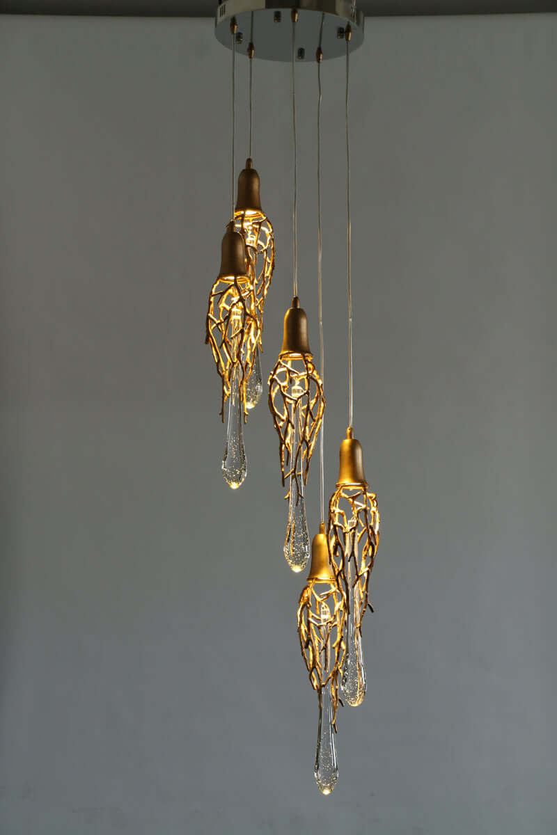 Modern branched chandelier - Nuvé