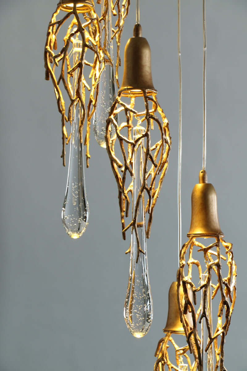 Modern branched chandelier - Nuvé