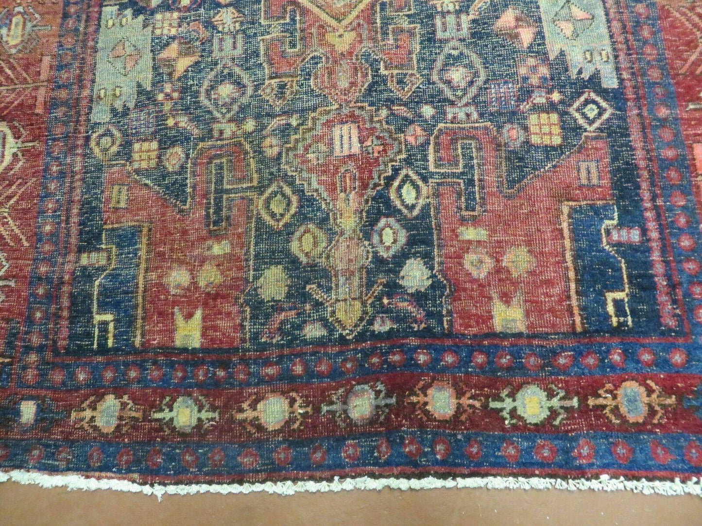 4' X 10' Antique Handmade Turkish Floral Tribal Oriental Wool Rug #627 - Nuvé