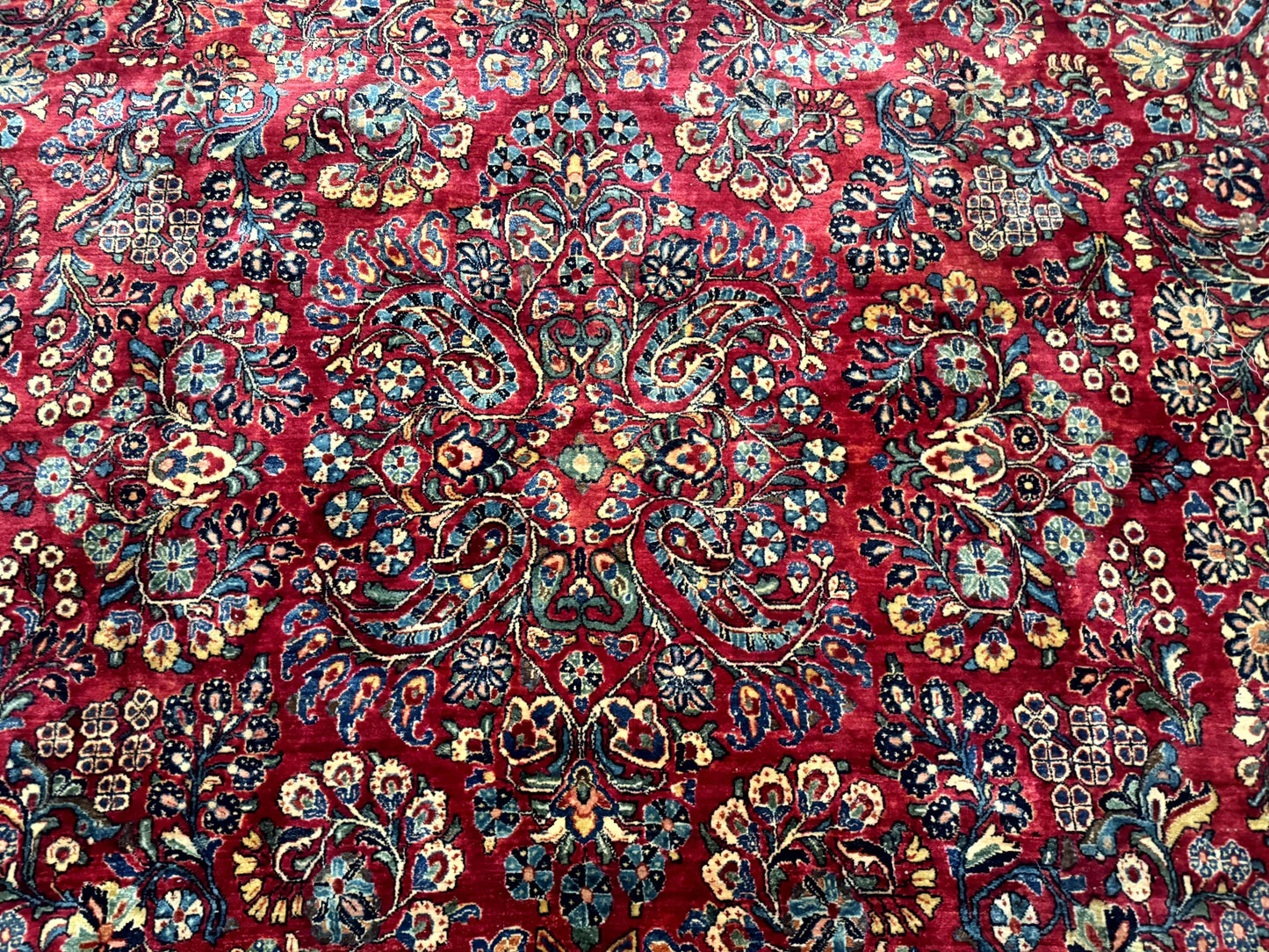Palace Size Antique Persian Sarouk Rug 12x18 - Nuvé