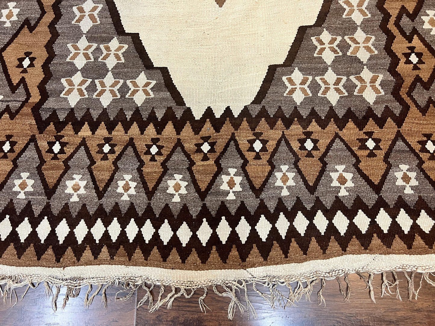 Antique Persian Fars Kilim Rug 8x11, Wool, Boho Tribal Persian Shiraz Flatweave Carpet, Semi Open Field, Geometric, Handmade, Vintage Semi Antique - Nuvé