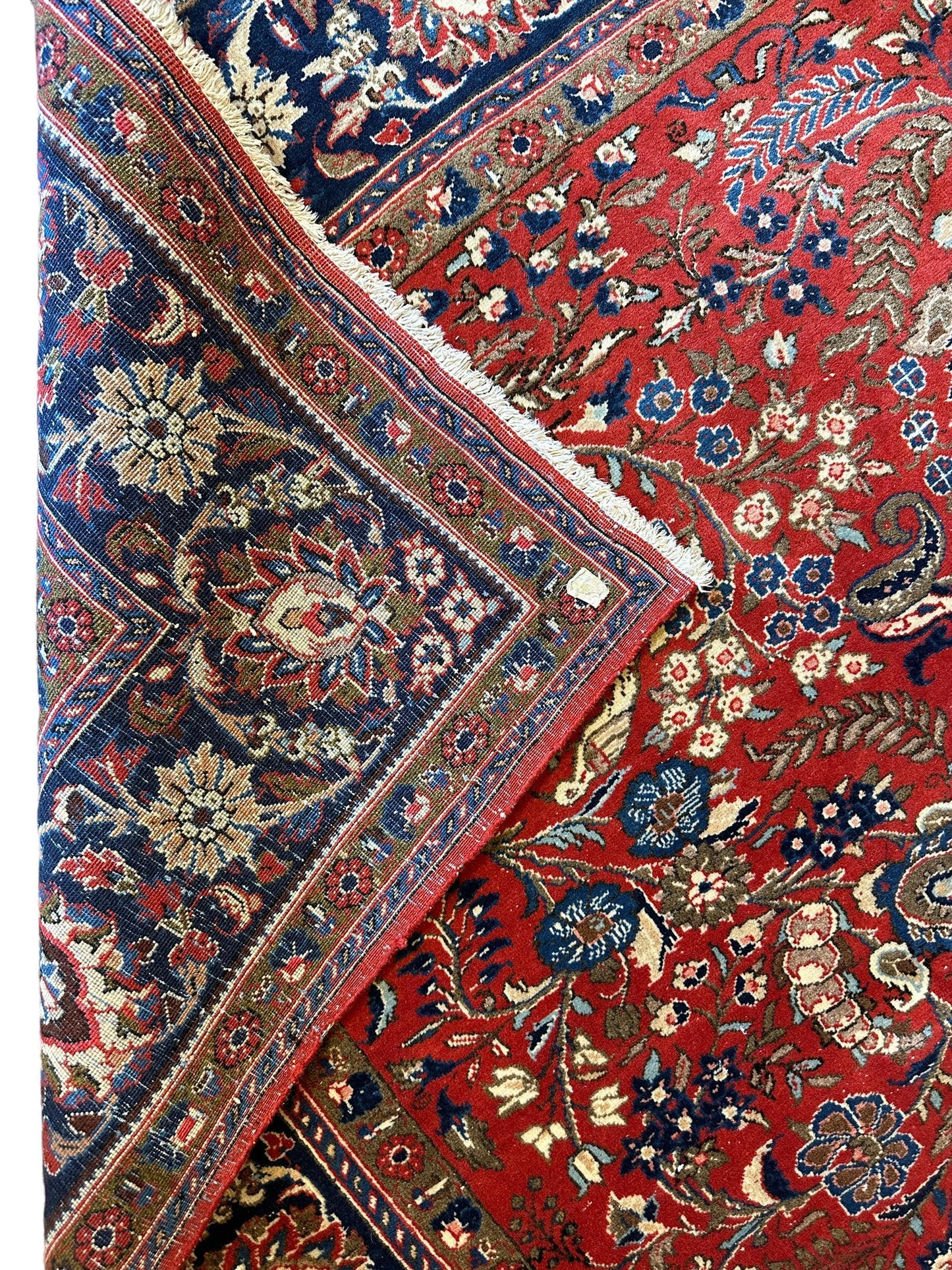 1940s Persian Yazd Area Rug 7’11” X 10’10″ - Nuvé