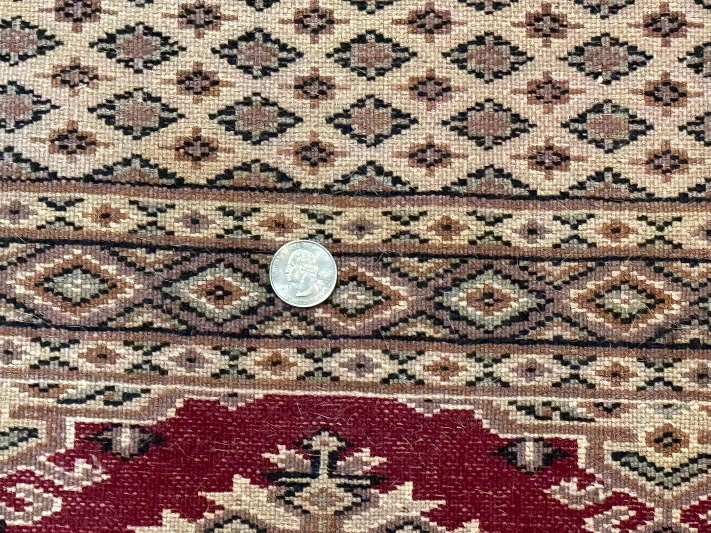 Pakistani Runner Rug 2.8 x 7.6, Red Turkoman Bokhara Runner - Nuvé