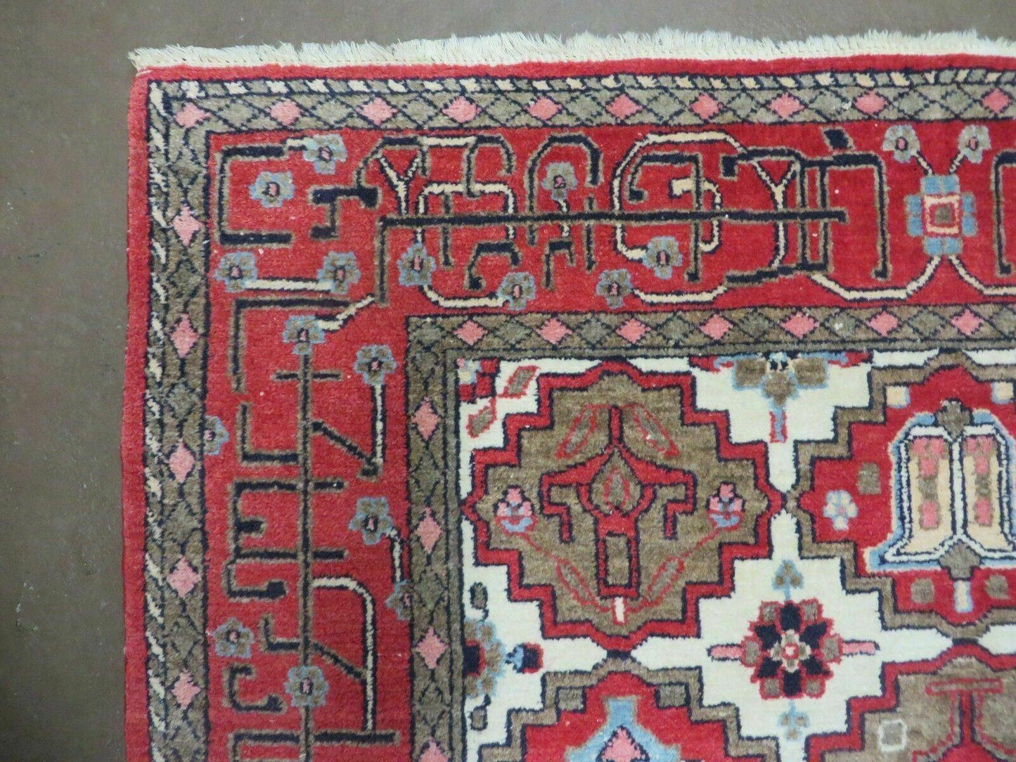 4' X 6' Antique Handmade Turkish Anatolian Wool Rug Vegetable Dyes - Nuvé
