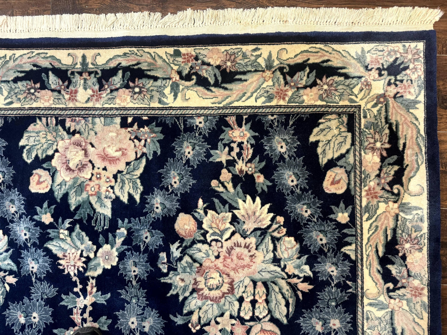 Sino Persian Rug 6x9, Navy Blue, Floral - Nuvé