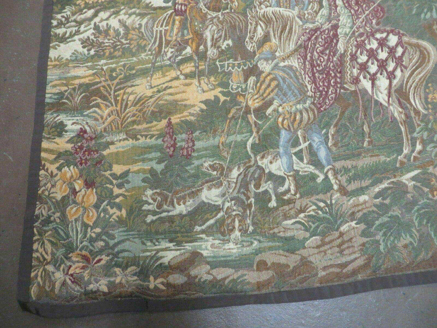4' X 5' Vintage Tapestry Belgium Hand Loomed Victorian Nice 90f - Nuvé