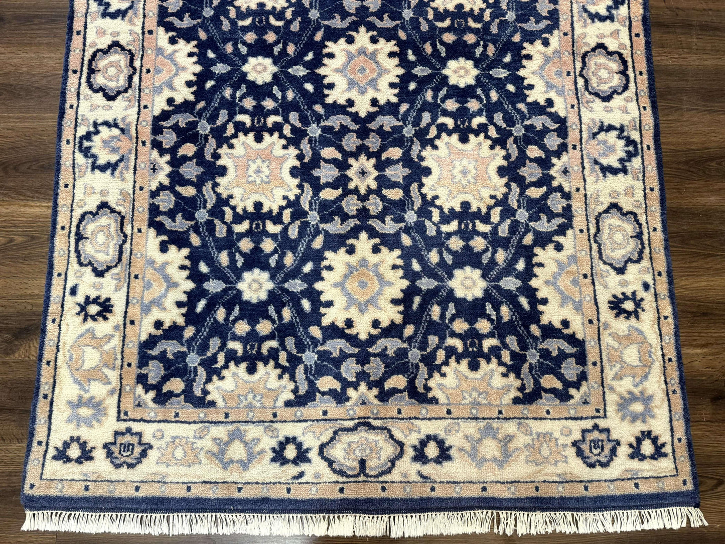 Blue and Beige Indian Rug, Indo Persian Carpet - Nuvé