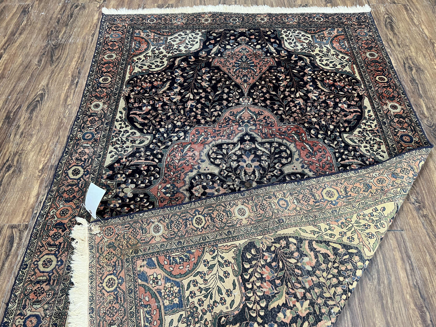 Antique Persian Sarouk Farahan Rug 4x7, Collectible Persian Carpet - Nuvé