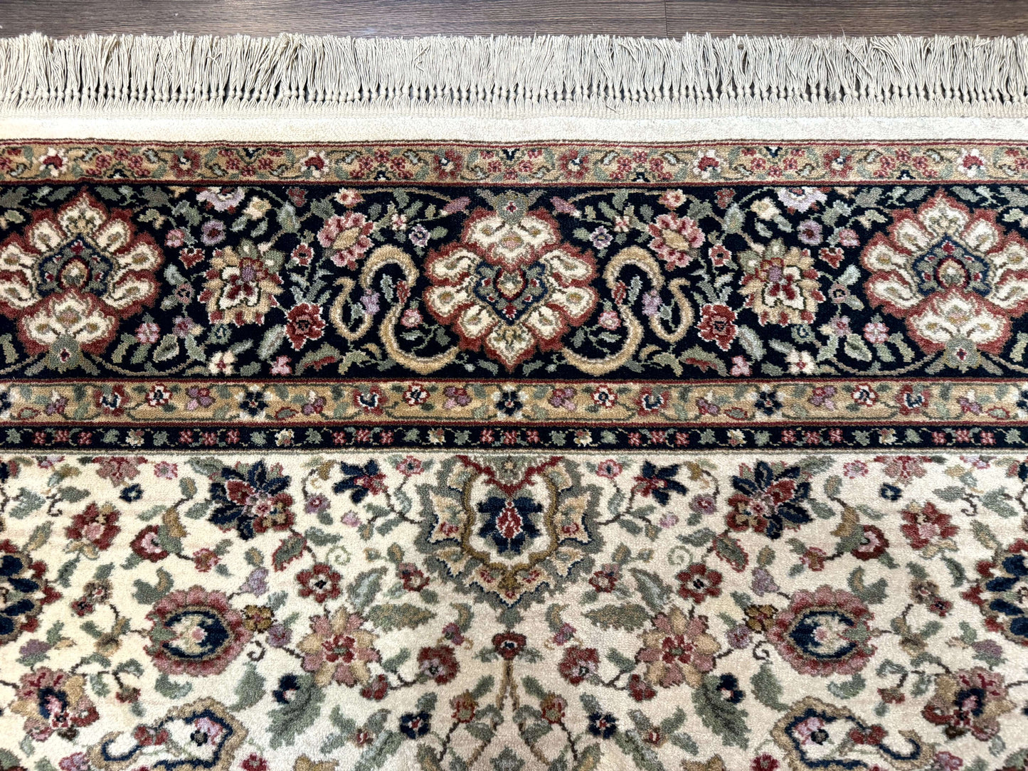 Karastan Rug 8.8 x 12 Ivory Indo Kirman #700/706, Wool Original Series - Nuvé