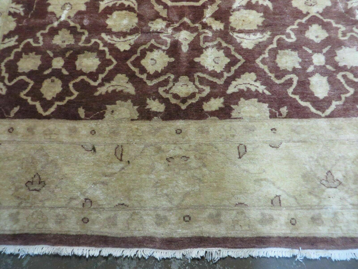 7' X 10' Vintage Fine Handmade Pakistan Peshawar Chobi Floral Wool Rug Vegy Dye - Nuvé