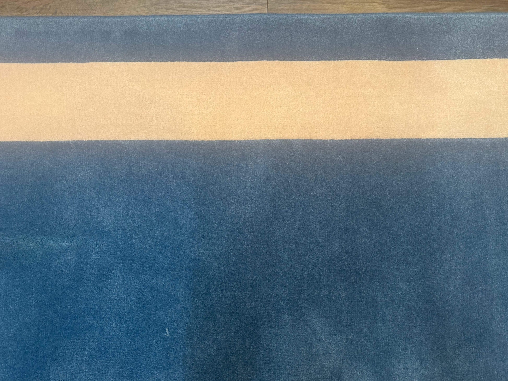 Blue and Cream Square Rug 10x10 ft, Large Square Carpet - Nuvé