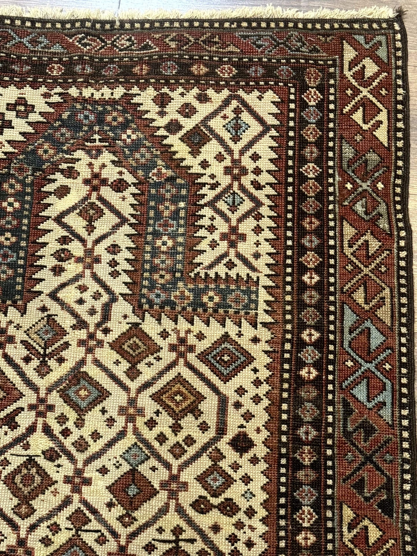 Antique Caucasian Shirvan Rug 3x5, Dagestan Prayer Rug, Collectible, Early 20th Century Rug - Nuvé