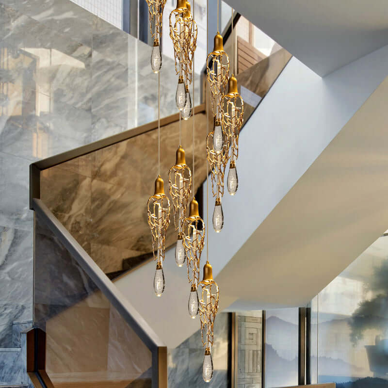 Modern branched chandelier - Nuvé