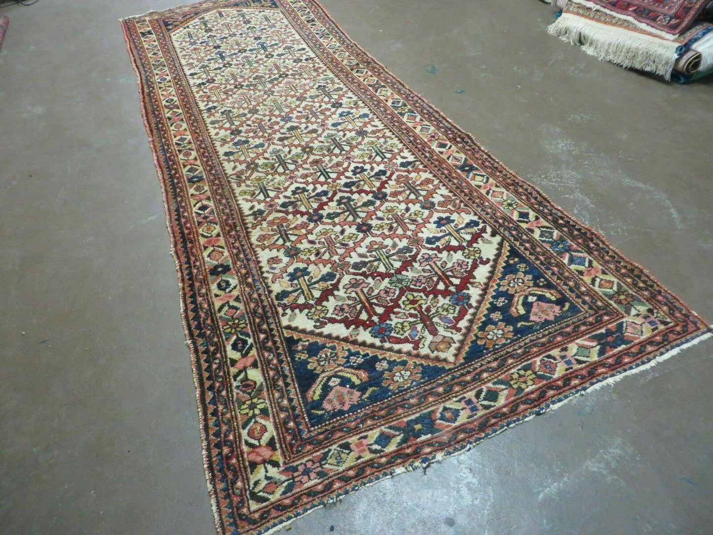 3' 3"X 10' Antique Handmade Caucasian Shirvan Wool Runner Rug Nice - Nuvé