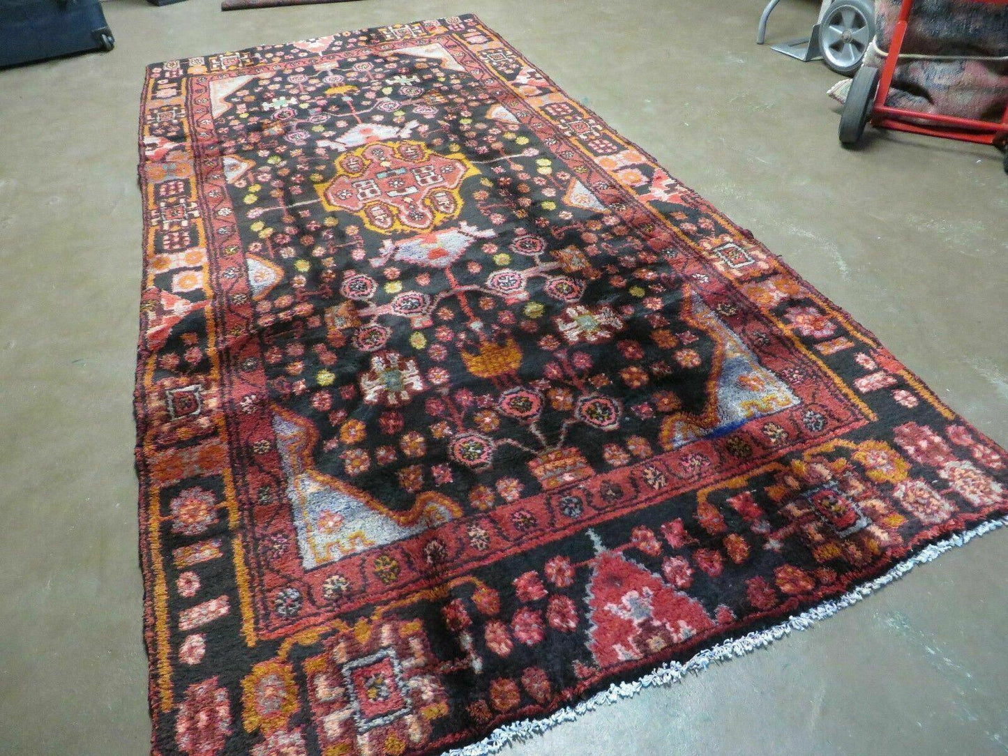 4' X 10' Antique Handmade Tribal Turkish Oriental Floral Wool Rug Organic Nice - Nuvé
