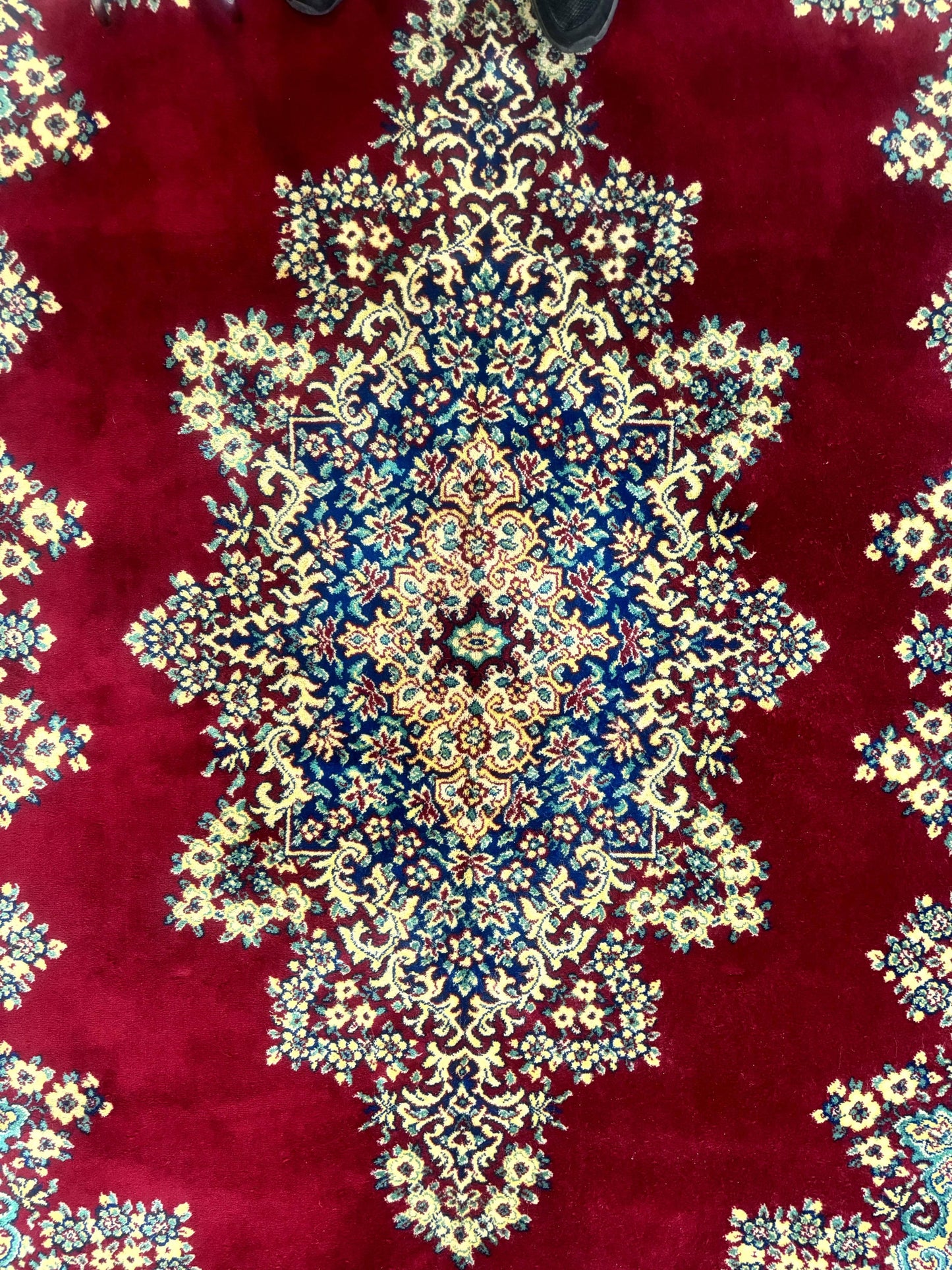 Power Loomed Persian Oriental Rug 9x12, Vintage Wool Pile, Kirman Design - Nuvé