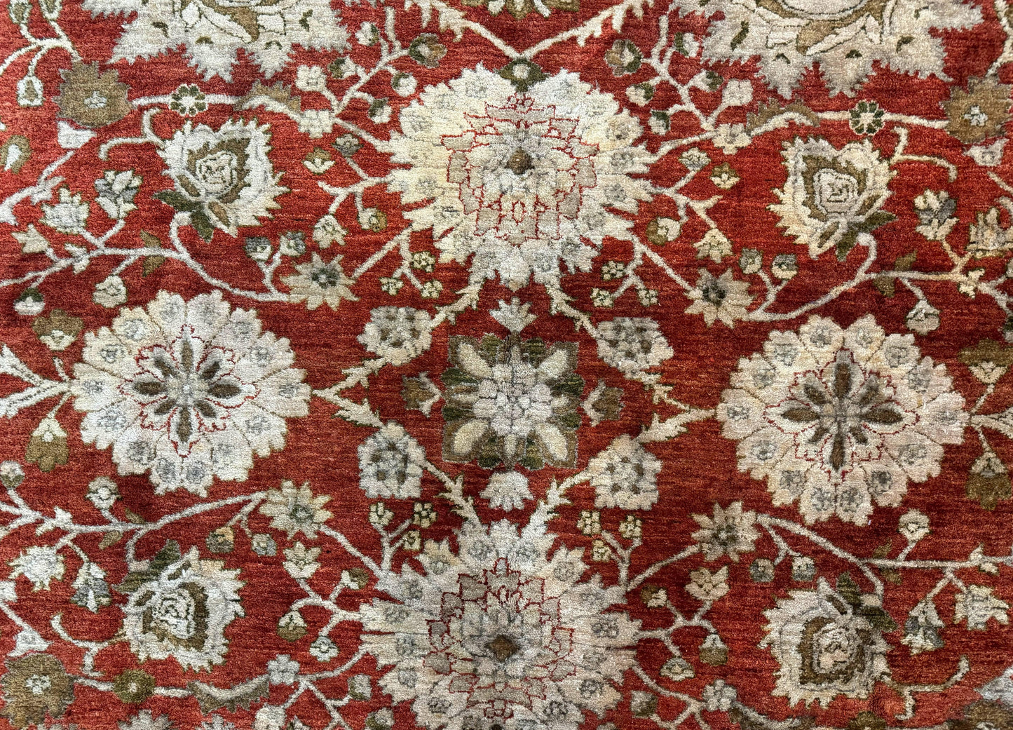 Pakistani Peshawar Rug 10x13, Burnt Orange, Large Handmade Wool Carpet - Nuvé