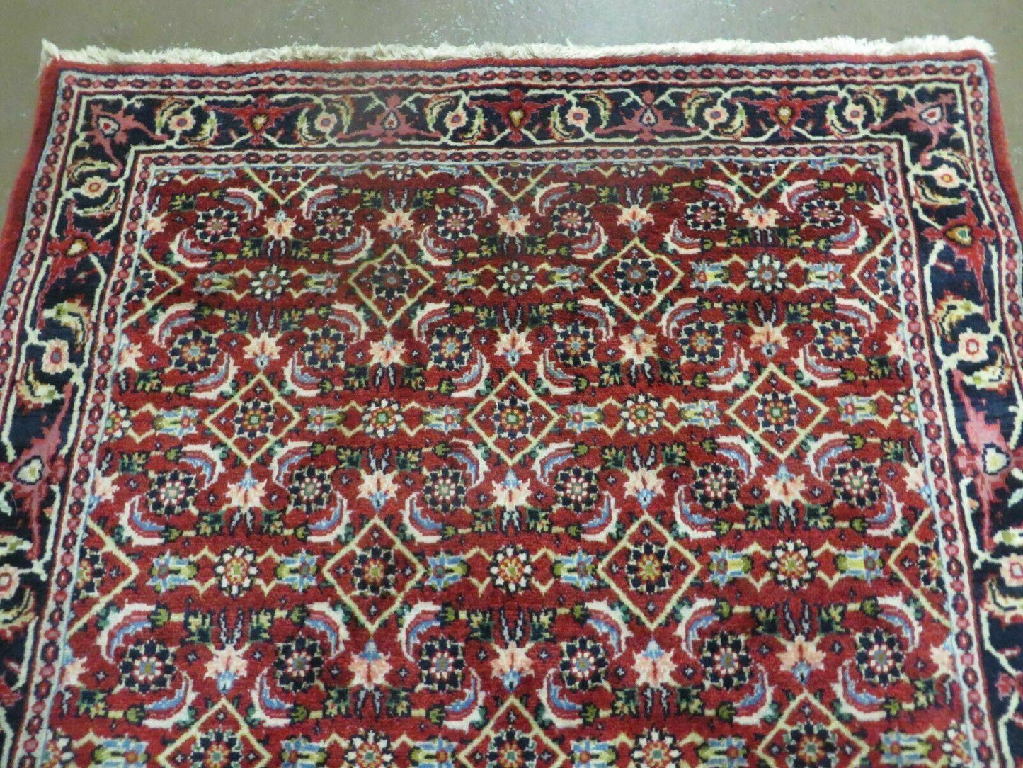 3' X 5' Handmade Knotted Indian Amritsar Floral Oriental Wool Red Rug Organic Nice - Nuvé