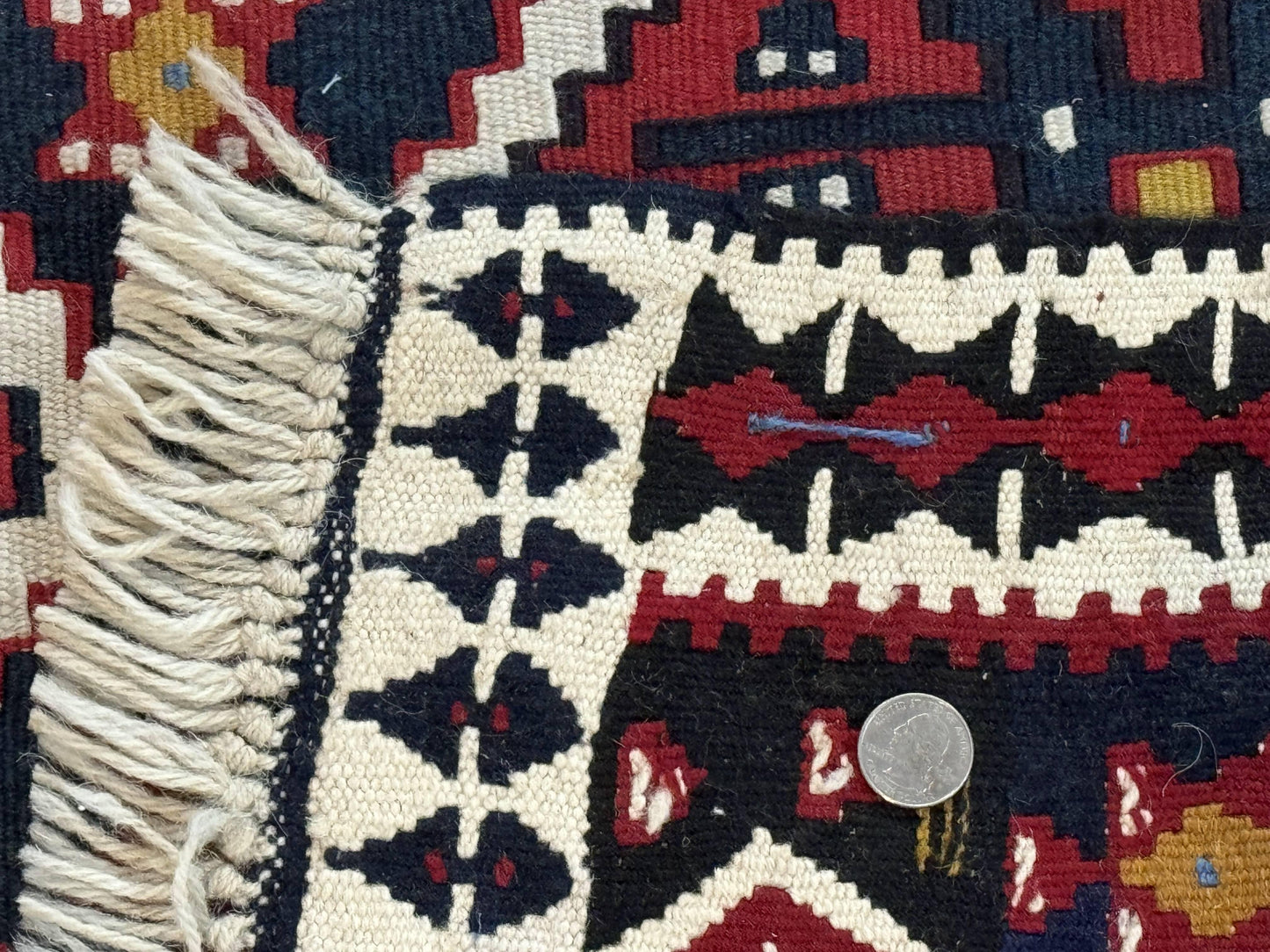 Caucasian Kilim Rug 5x7, Vintage Russian Flatweave Kilim Carpet, Tribal Bohemian Kilim Rug - Nuvé