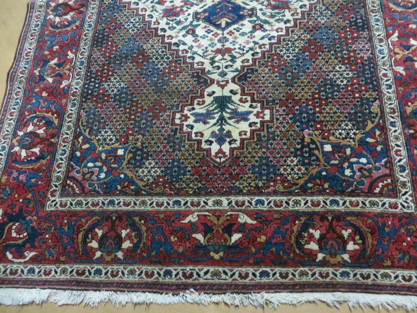 4' X 7' Vintage Handmade Turkish Floral Orient Medallion Wool Veg Dye Rug Nice - Nuvé