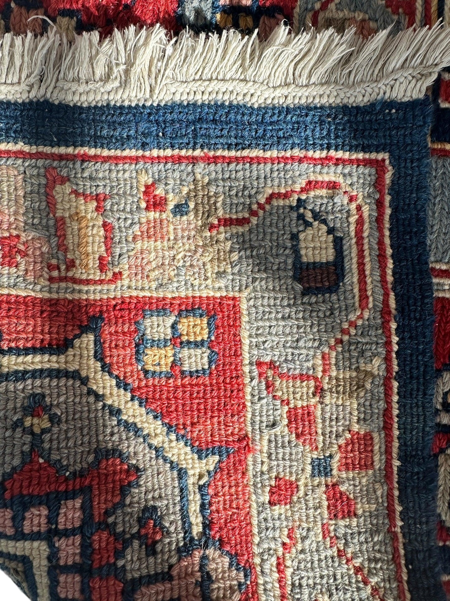 Handwoven Nourison Soumak SK43 Multicolor Area Rug – 7'8" x 9'11" – Professionally Cleaned - Nuvé