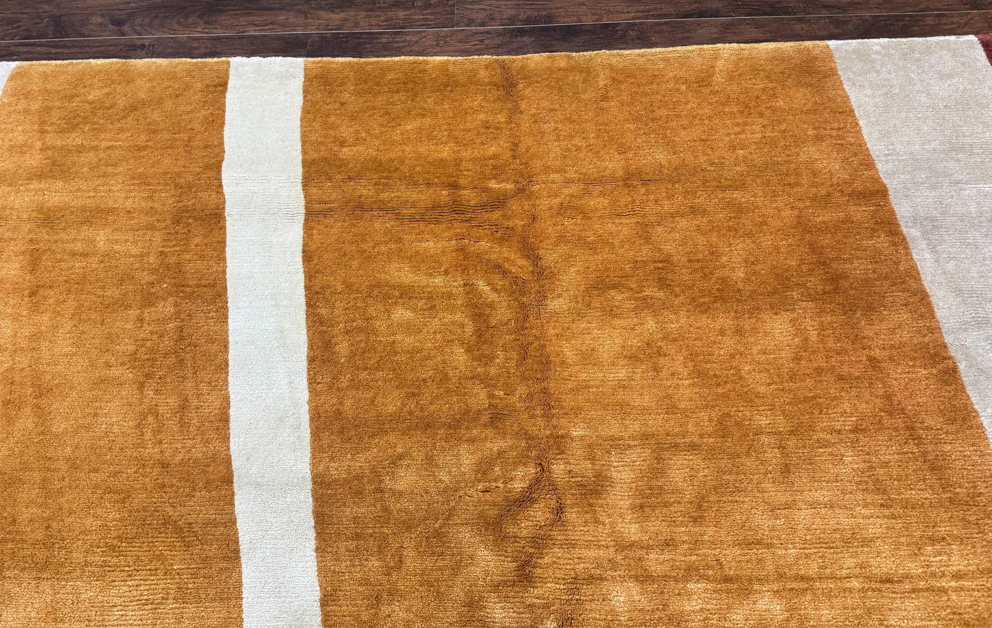 Modern Tibetan Rug 9x10, Wool Handmade Tibetan Area Rug, Abstract Multicolor - Nuvé
