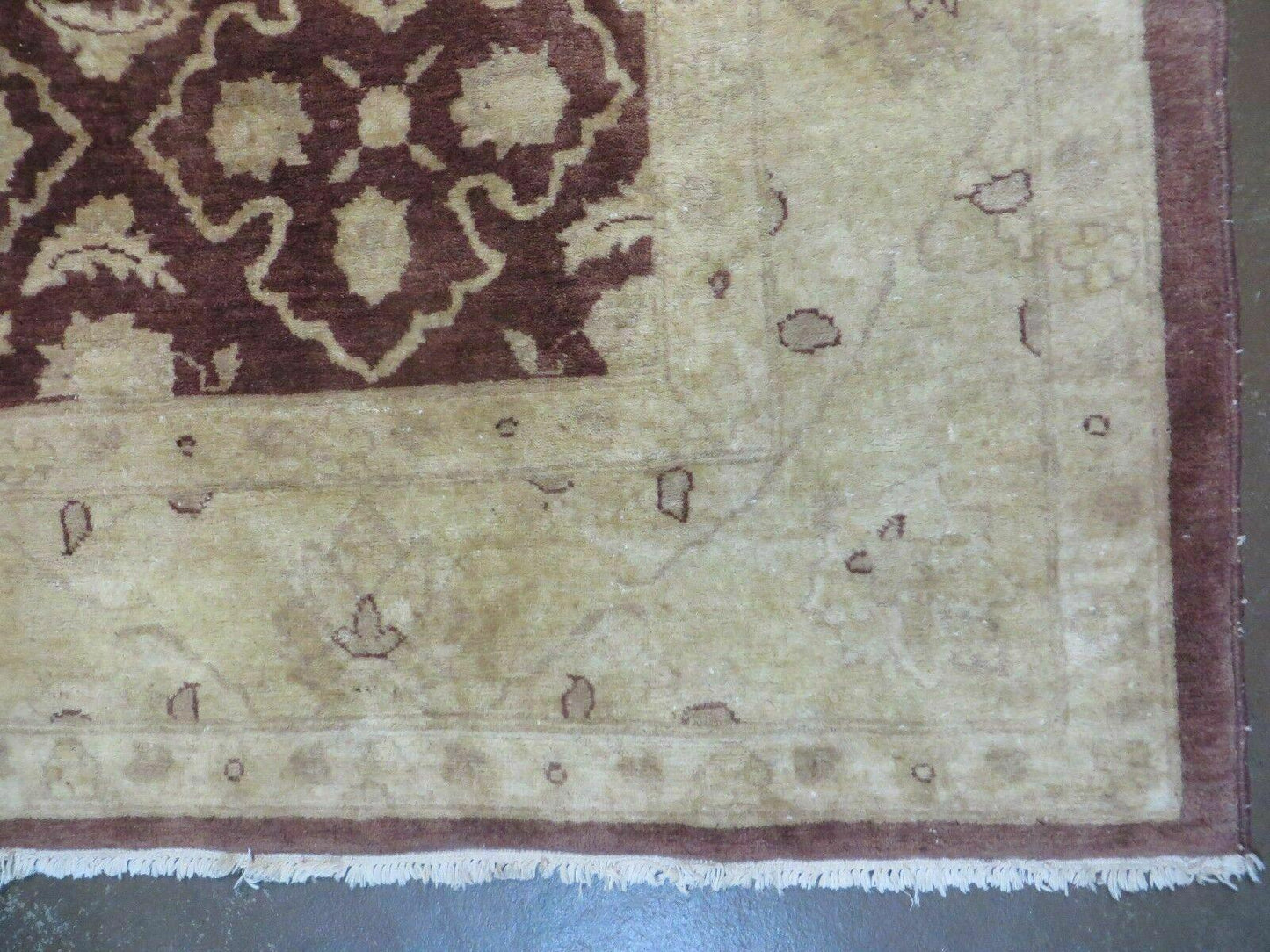 7' X 10' Vintage Fine Handmade Pakistan Peshawar Chobi Floral Wool Rug Vegy Dye - Nuvé