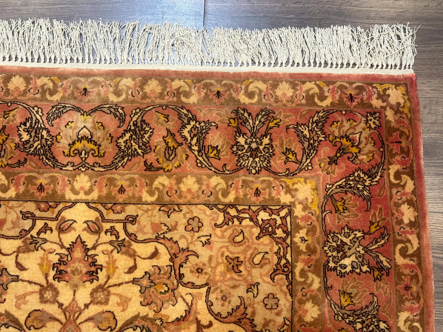 Persian Isfahan Rug 3x5 Fine 550 KPSI Kork Wool on Silk - Nuvé