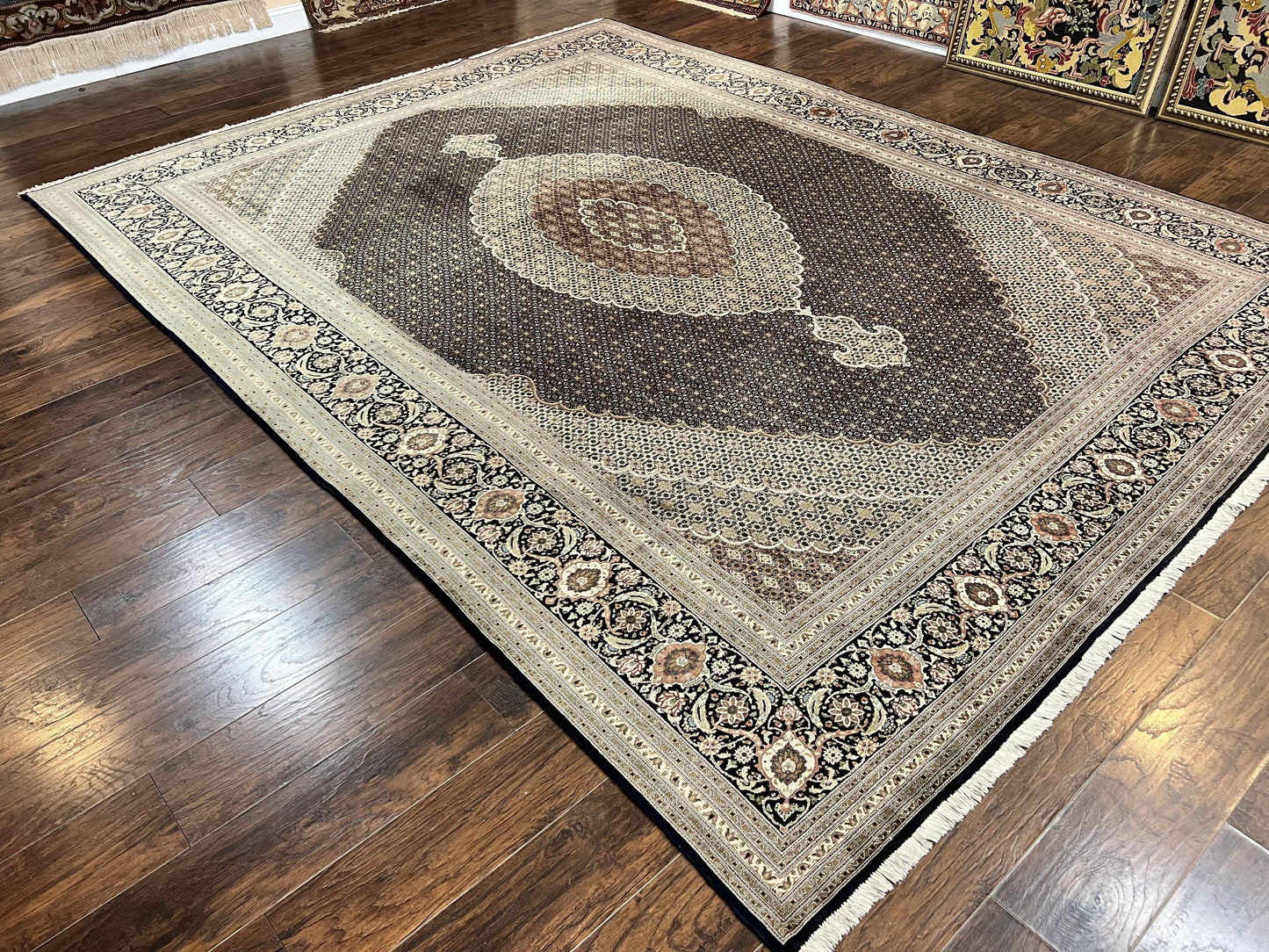 Exquisite Persian Tabriz Rug - 10x13, 400 KPSI, Herati Pattern - Nuvé