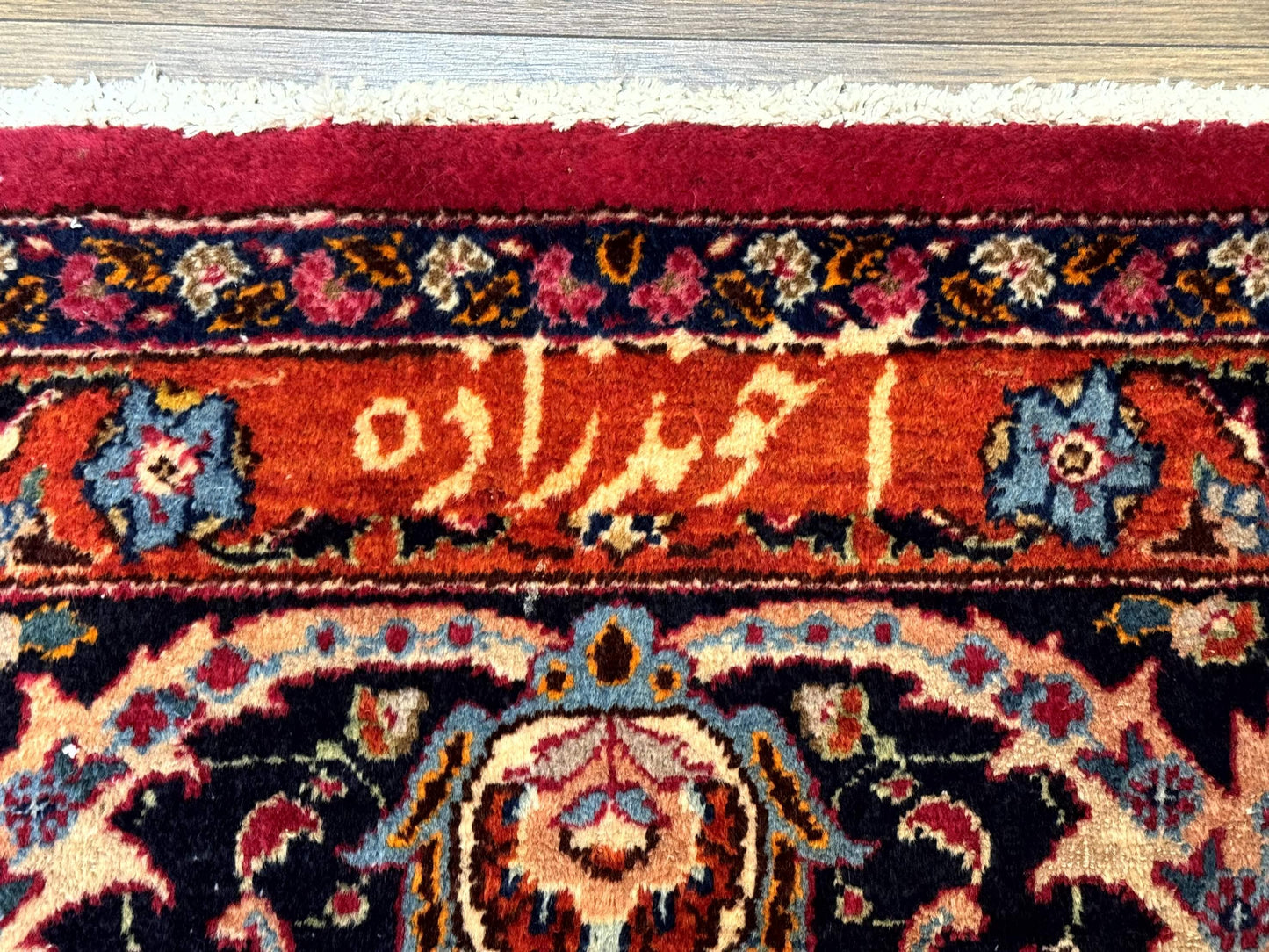 Red Persian Mashad Rug 10x13 - Floral Medallion Signed By Masterweaver - Nuvé