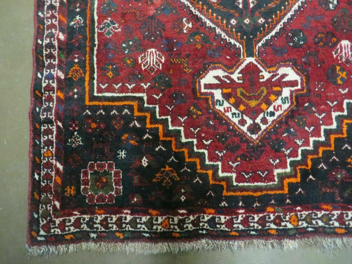 4' X 6' Antique Handmade Turkish Wool Veg Dyes Rug Organic Red Nice M10 - Nuvé