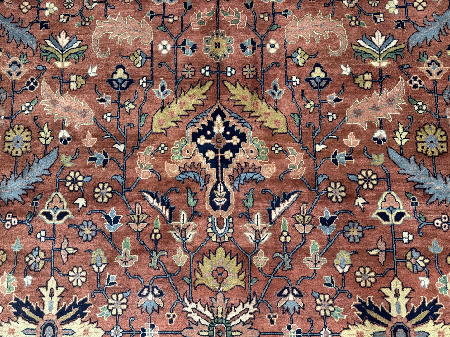 Indo Persian Heriz Rug 10x15, Allover Pattern, Large Wool Handmade Rug - Nuvé
