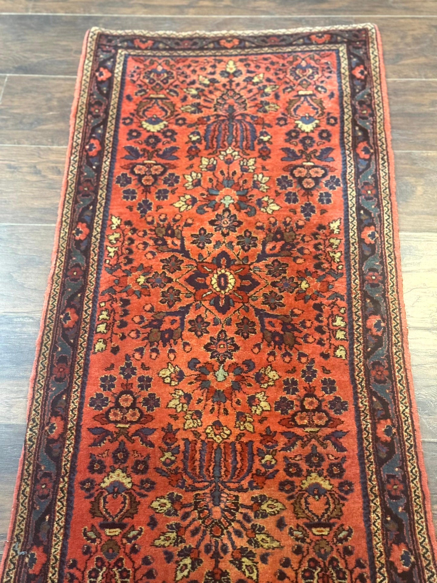Antique Persian Sarouk Rug 2x4, Red, Fine 260 KPSI - Nuvé