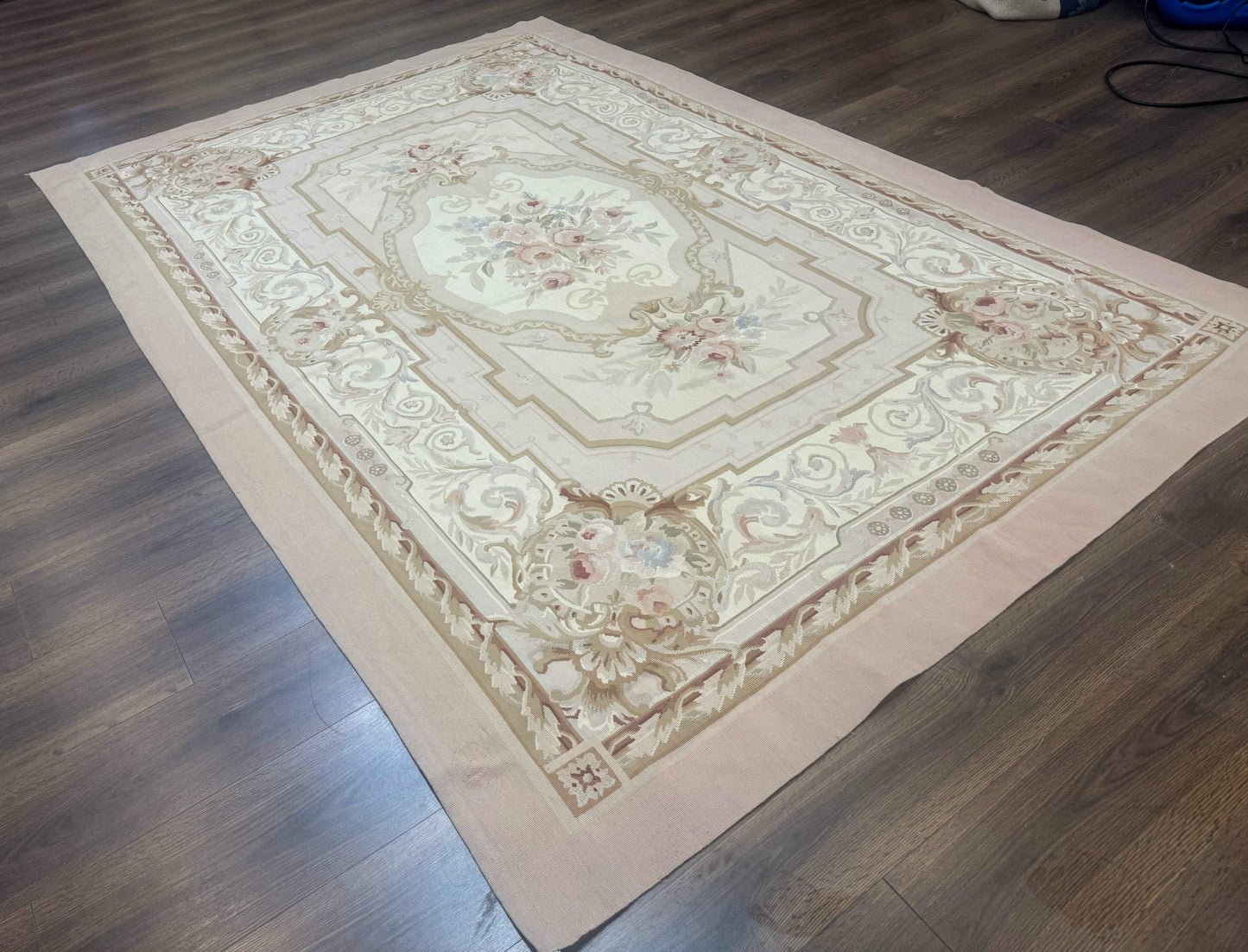 Aubusson Rug 6x9, Elegant, Flatweave, French European Design - Nuvé