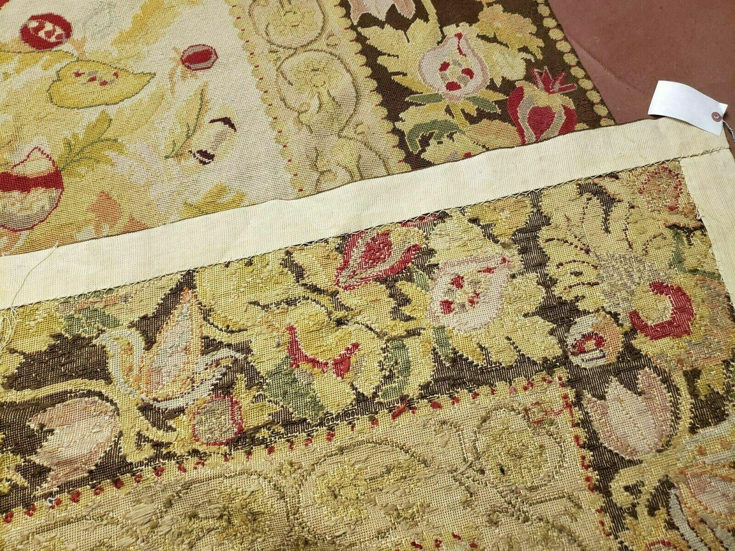 9' X 11' Handmade Chinese Needlepoint Wool Floral Rug Carpet Rose Garden Chic - Nuvé