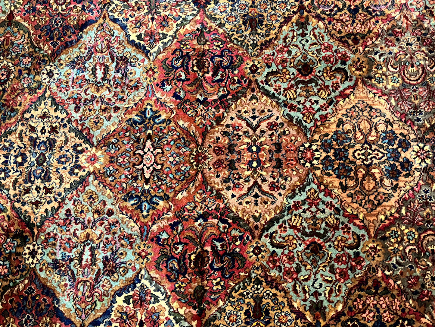 12x16 Karastan Multicolor Panel Kirman Rug #717, Rare Palace Size Wool Original 700 Series - Nuvé