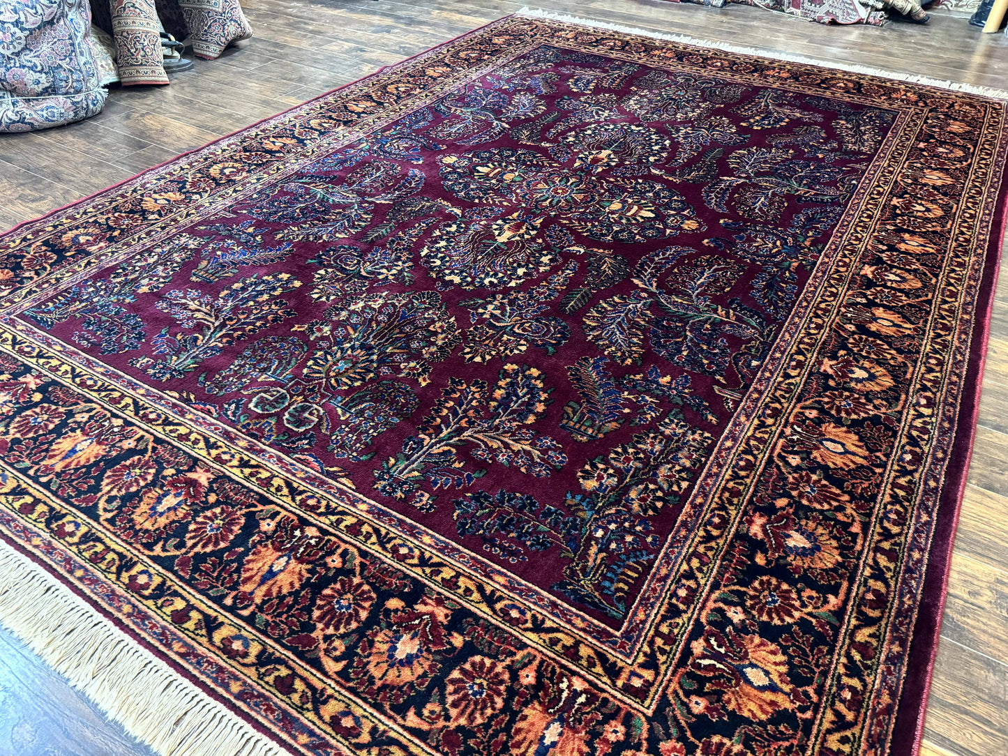 Antique Karastan Rug 8.6 x 12, Wool Pile, Vintage Discontinued Karastan Sarouk Lanamar - Nuvé
